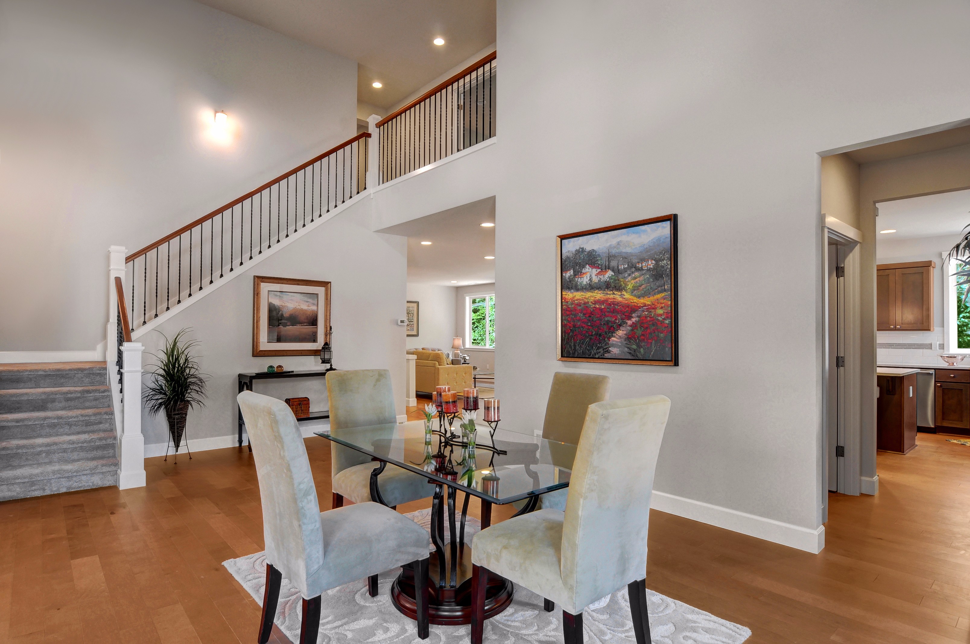 Dining area and stairs