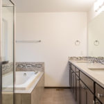 Master bathroom soaking tub