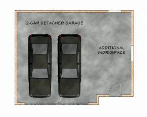 Detached garage workshop floorplan